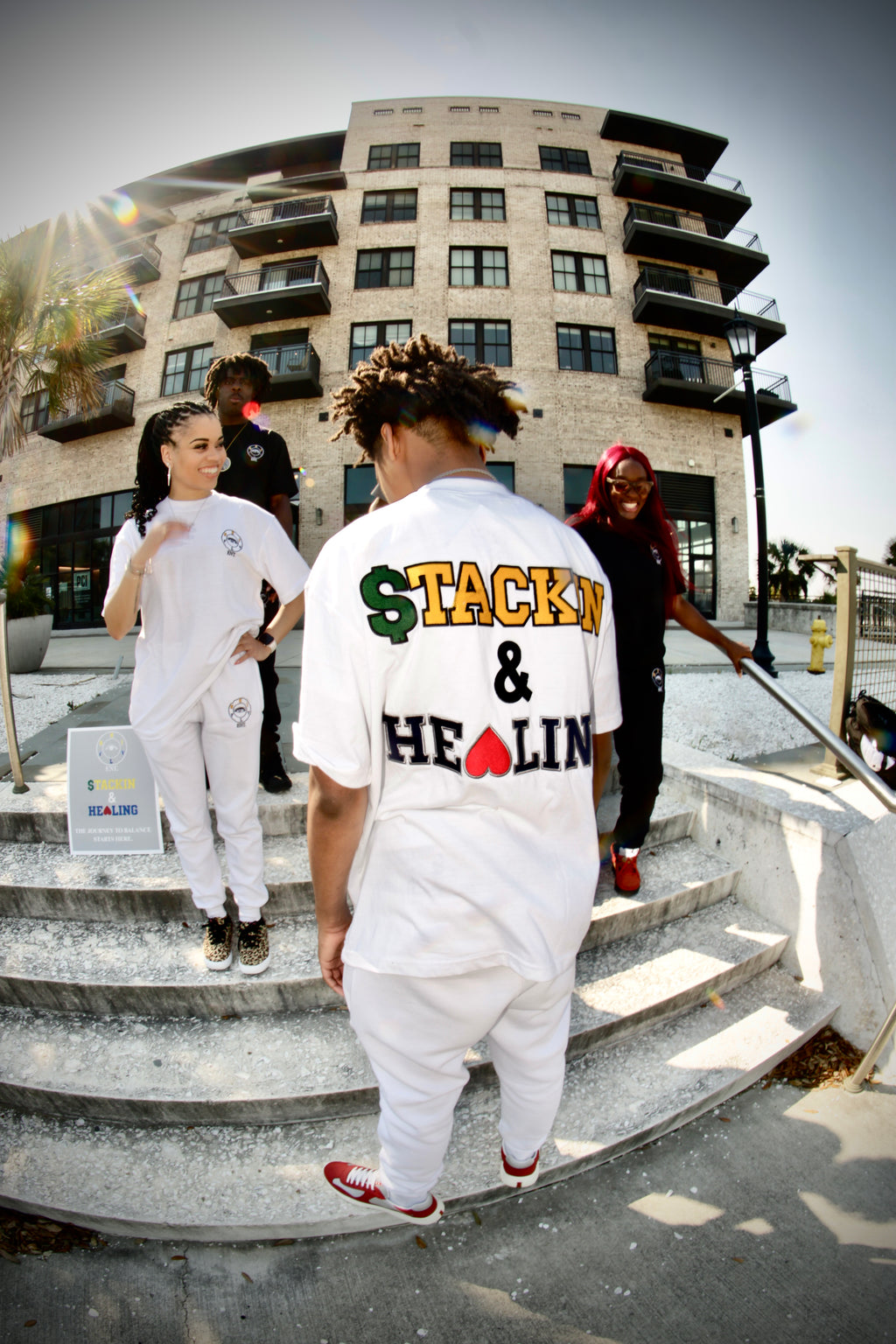 “$TACKIN & HEALING” White Tee